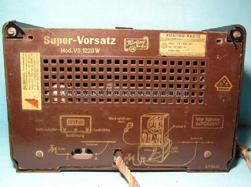 Super-Vorsatz für Volksempfänger VS1220W; Körting-Radio; (ID = 202301) Converter