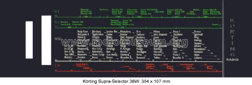 Supra-Selector 38 SB4347W; Körting-Radio; (ID = 1053302) Radio