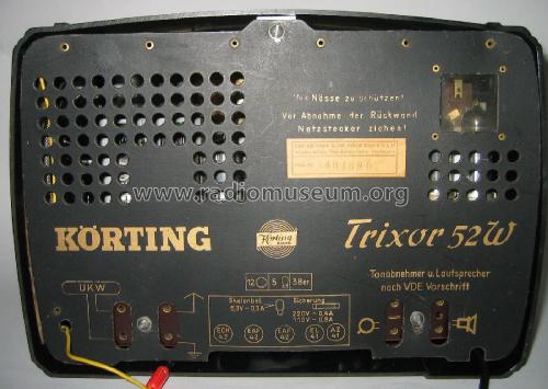 Trixor 52W; Körting-Radio; (ID = 2603601) Radio