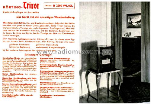 Trixor R2200GL; Körting-Radio; (ID = 2658050) Radio