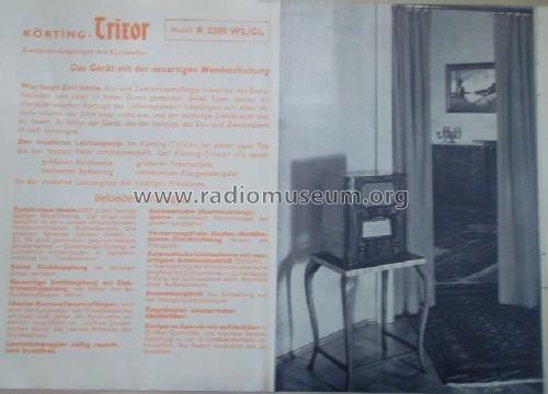 Trixor R2200WL; Körting-Radio; (ID = 1715278) Radio