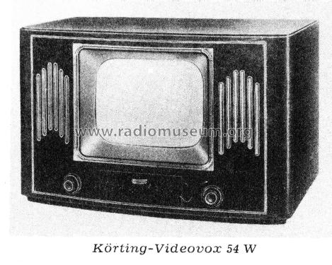 Videovox 54W; Körting-Radio; (ID = 2876448) Television