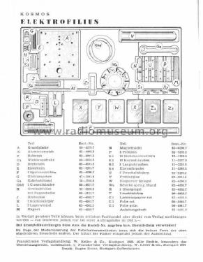 Elektrofilius ; Kosmos, Franckh´sche (ID = 148559) Kit