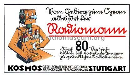 Radiomann 1. Auflage; Kosmos, Franckh´sche (ID = 40260) Kit