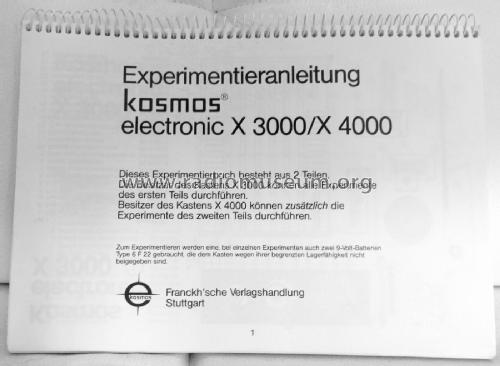 electronic specialist X3000; Kosmos, Franckh´sche (ID = 3017611) Kit