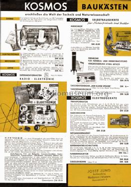 Experimentier-Schalttafel ; Kosmos, Franckh´sche (ID = 2270814) A-courant