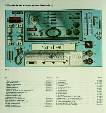 Radio + Elektronik 11 ; Kosmos, Franckh´sche (ID = 1571356) Kit