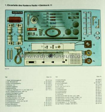 Radio + Elektronik 11 ; Kosmos, Franckh´sche (ID = 1571359) Bausatz