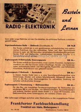 Radio + Elektronik A Transistor-Labor; Kosmos, Franckh´sche (ID = 1782836) Kit