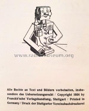 Radiomann 1. Auflage; Kosmos, Franckh´sche (ID = 2829318) Bausatz
