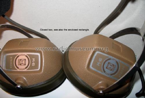 Stereo Headphones K-6; Koss Corporation; (ID = 714978) Altavoz-Au