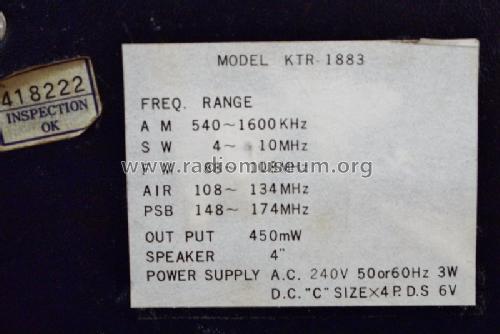 Solid State 5 Band KTR-1883; Koyo Denki Co. Ltd.; (ID = 1253944) Radio