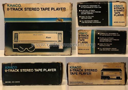 8 Track Auto Stereo KS-340B; Kraco Enterprises (ID = 2848576) R-Player