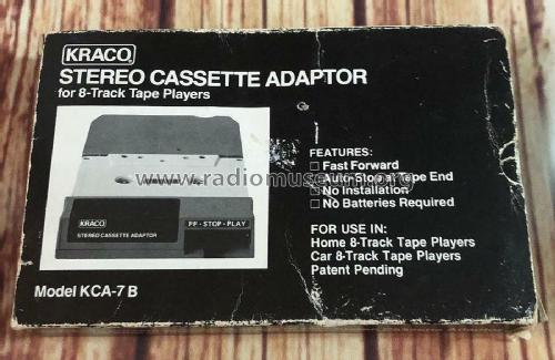 Stereo Cassette Adaptor KCA-7B; Kraco Enterprises (ID = 2848113) R-Player
