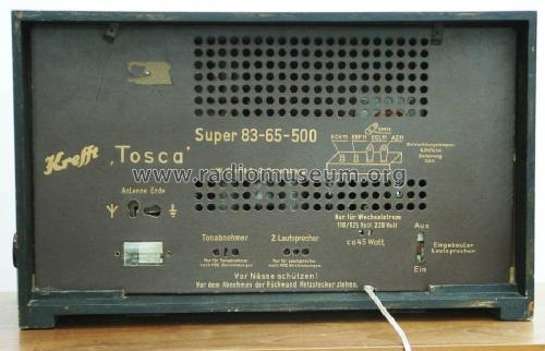 Krefft Tosca 83-65-500; Krefft AG, W.; (ID = 101286) Radio