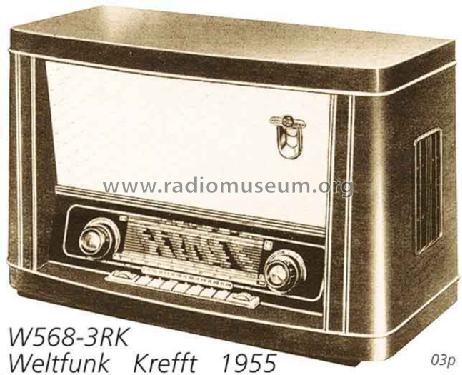 Weltfunk W568-3RK 83-68-5606; Krefft AG, W.; (ID = 1882) Radio