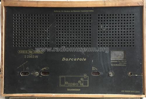Barcarole S2865W; Kreis-Radio; Dresden (ID = 2283102) Radio