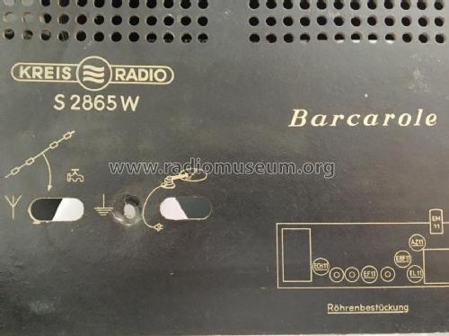 Barcarole S2865W; Kreis-Radio; Dresden (ID = 2282416) Radio