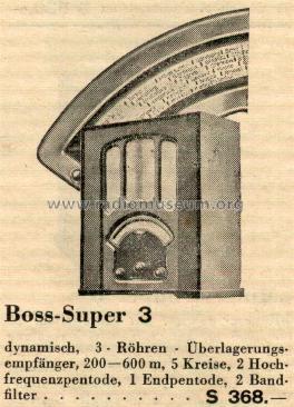 Boss 3WL; Krischker & Nehoda; (ID = 3935) Radio