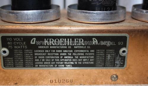 Viking 93-B ; Krohler Kroehler, Kr (ID = 2089690) Radio