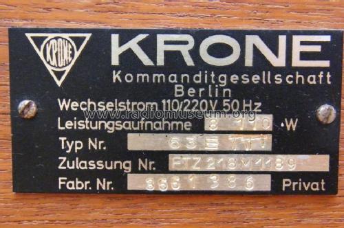 Regina 63E; Krone GmbH, Berlin (ID = 915206) R-Player