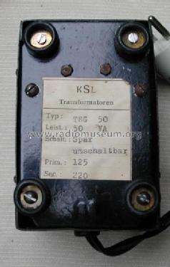 Spartransformator TSG 50; KSL Transformatoren (ID = 1777908) Aliment.