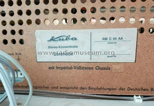 Serenade Stereo-Konzerttruhe RMC64AA Ch= 669; Kuba Kuba-Imperial, (ID = 2679073) Radio