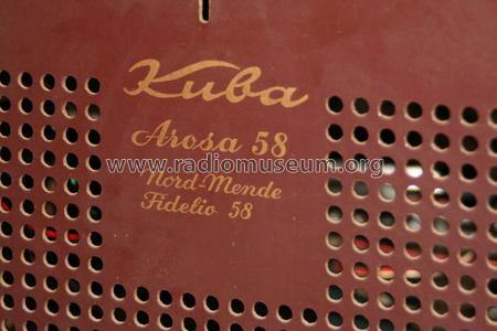 Arosa 58 Ch= Fidelio 58; Kuba Kuba-Imperial, (ID = 683597) Radio