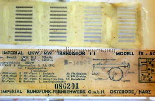 Transistor-11 FX401; Imperial Rundfunk (ID = 476347) Radio