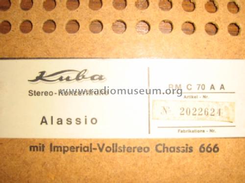 Alassio Ch= 666; Kuba Kuba-Imperial, (ID = 1669179) Radio