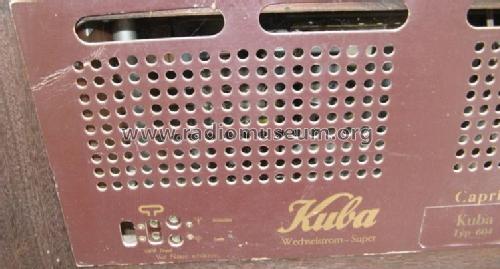 Capri Ch= Kuba 604 ; Kuba Kuba-Imperial, (ID = 1714087) Radio