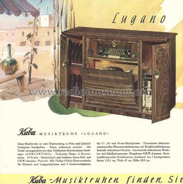 Lugano Ch= Concertino 53W; Kuba Kuba-Imperial, (ID = 1870087) Radio