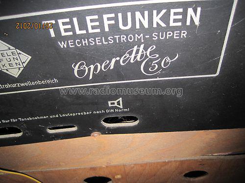 Symphonie Ch= Telefunken Operette 50W; Kuba Kuba-Imperial, (ID = 1325147) Radio