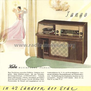 Tango 53 Ch= Telefunken Concertino 53W; Kuba Kuba-Imperial, (ID = 1870083) Radio