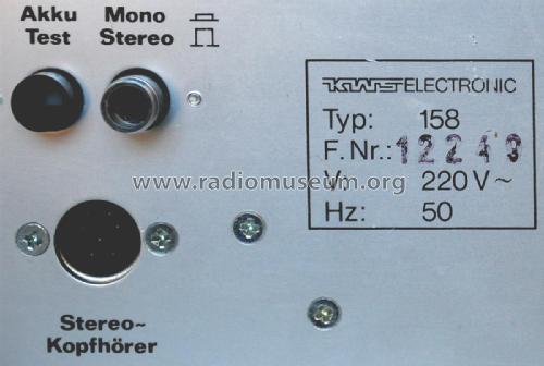 Antennenmess-Empfänger 158; KWS-Electronic GmbH, (ID = 2254102) Equipment