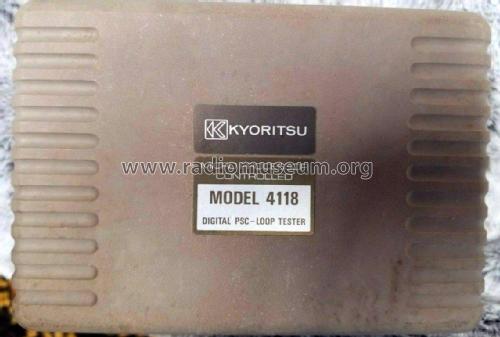 Digital Loop/PSC Tester 4118 ; Kyoritsu Electrical (ID = 2919745) Equipment