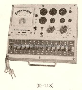 Tube Tester K-118; Kyoritsu Electrical (ID = 561102) Equipment