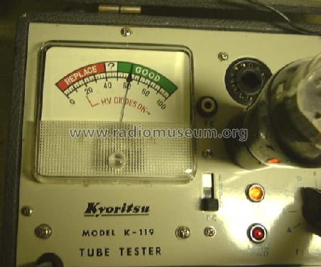 Tube Tester K-119; Kyoritsu Electrical (ID = 198899) Ausrüstung