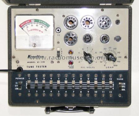 Tube Tester K-119; Kyoritsu Electrical (ID = 986357) Equipment