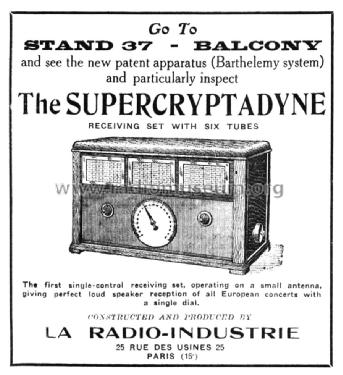 Supercryptadyne ; La Radio-Industrie (ID = 2701534) Radio