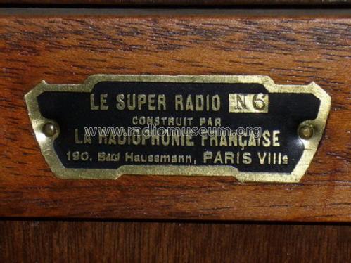 Le Super Radio N6; La Radiophonie (ID = 421434) Radio