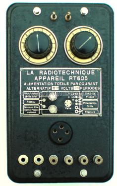 Bloc d'alimentation / Redresseur RT605; La Radiotechnique RT (ID = 2277544) Aliment.