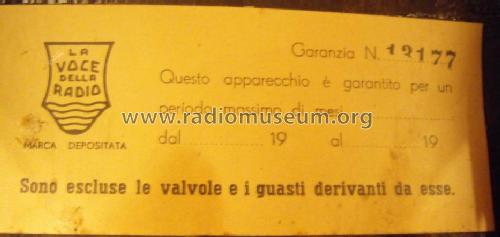 580L; La Voce della Radio; (ID = 858749) Radio
