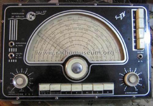 Generador RF A-57; Laboratorios Radio (ID = 2581356) Equipment