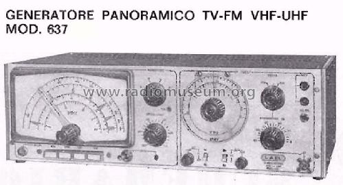 Generatore sweep-marker VHF-UHF 637; LAEL, Laboratori (ID = 1509854) Equipment