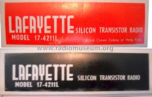 15 - Fifteen Transistor 17-4211L; Lafayette Radio & TV (ID = 1251399) Radio