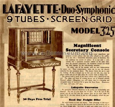 325 Duo-Symphonic ; Lafayette Radio & TV (ID = 693613) Radio