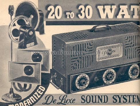 822-P 20 to 30 Watt Sound System; Lafayette Radio & TV (ID = 191859) Misc