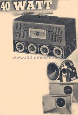 826-P 30 to 40 Watt Sound System; Lafayette Radio & TV (ID = 191858) Misc