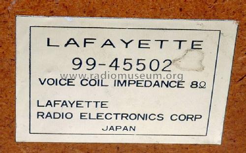 99-45502 ; Lafayette Radio & TV (ID = 2060471) Speaker-P